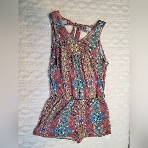 Little Peixoto Girls Printed Swim Romper One Piece Size L